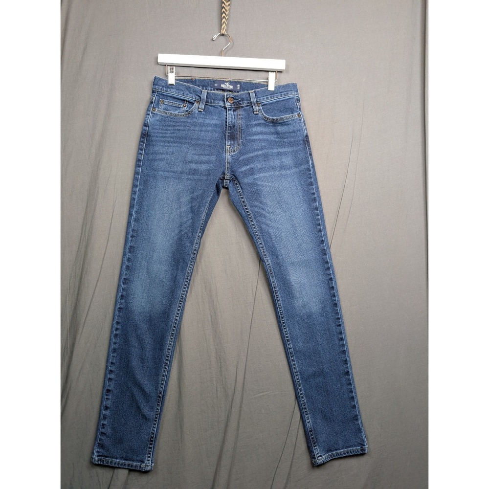 Hollister Men's Blue Jeans Medium Wash Straight Leg Denim Size 30 X 32